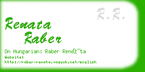 renata raber business card